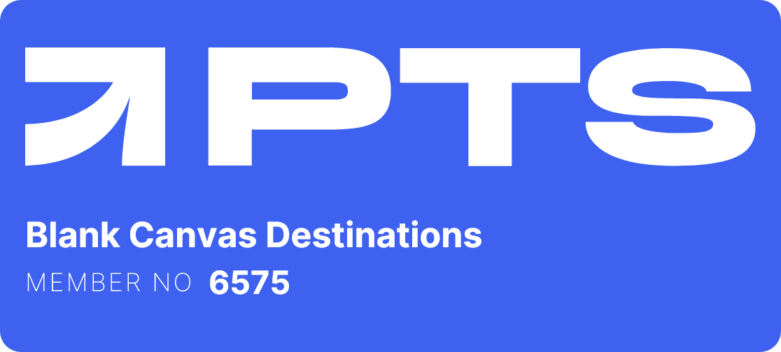 Protected Trust Services member badge for Blank Canvas Destinations, PTS Membership No. 6575